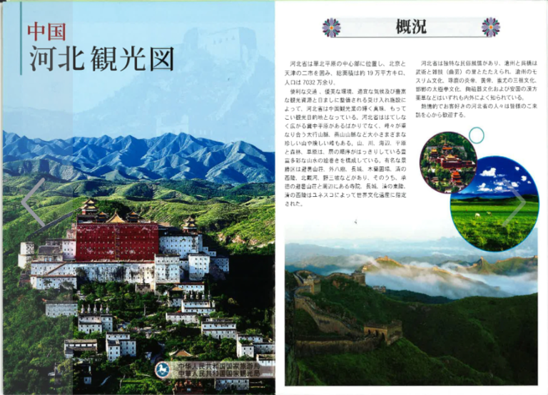 中国河北観光図